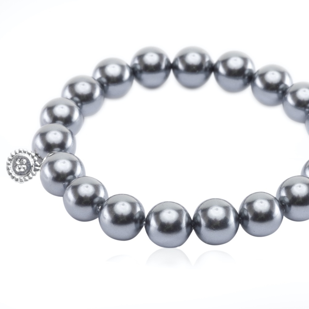 NWT Sara Blaine #10523 Arabella Charcoal Stretch Bracelet